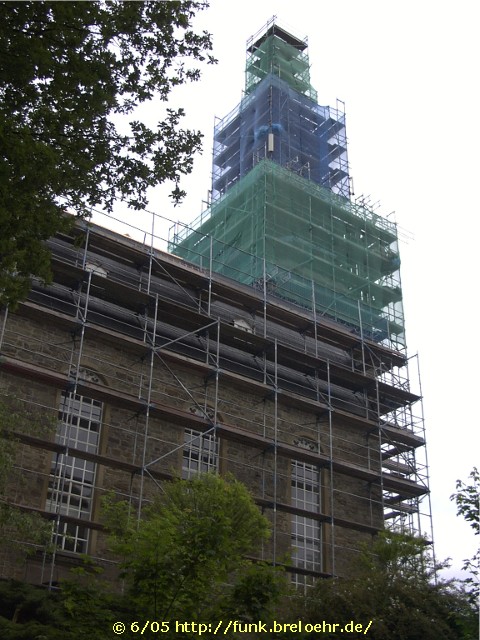 Pauluskirche - Bauarbeiten am Turm